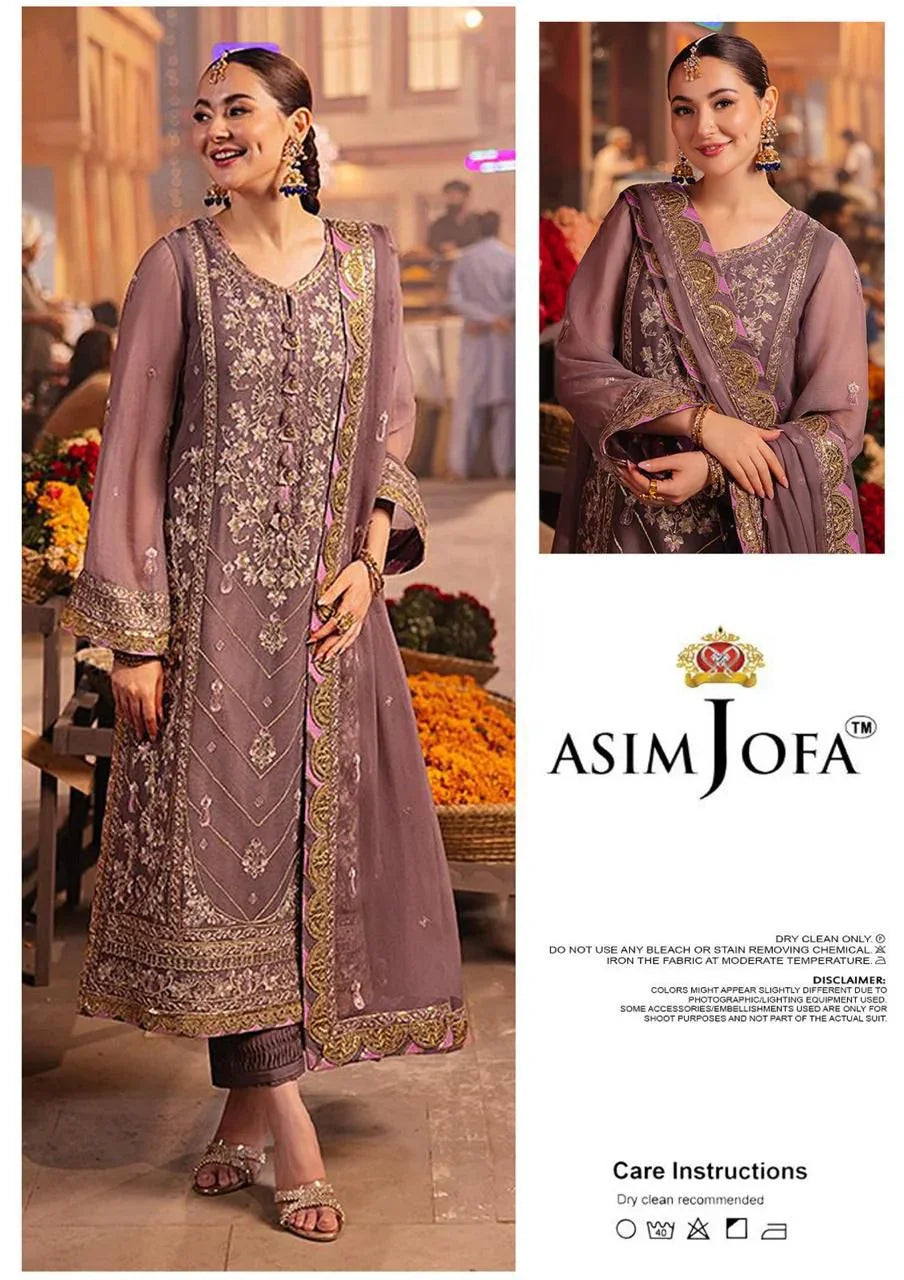 Asim Jofa Chiffon Dress SK 7042