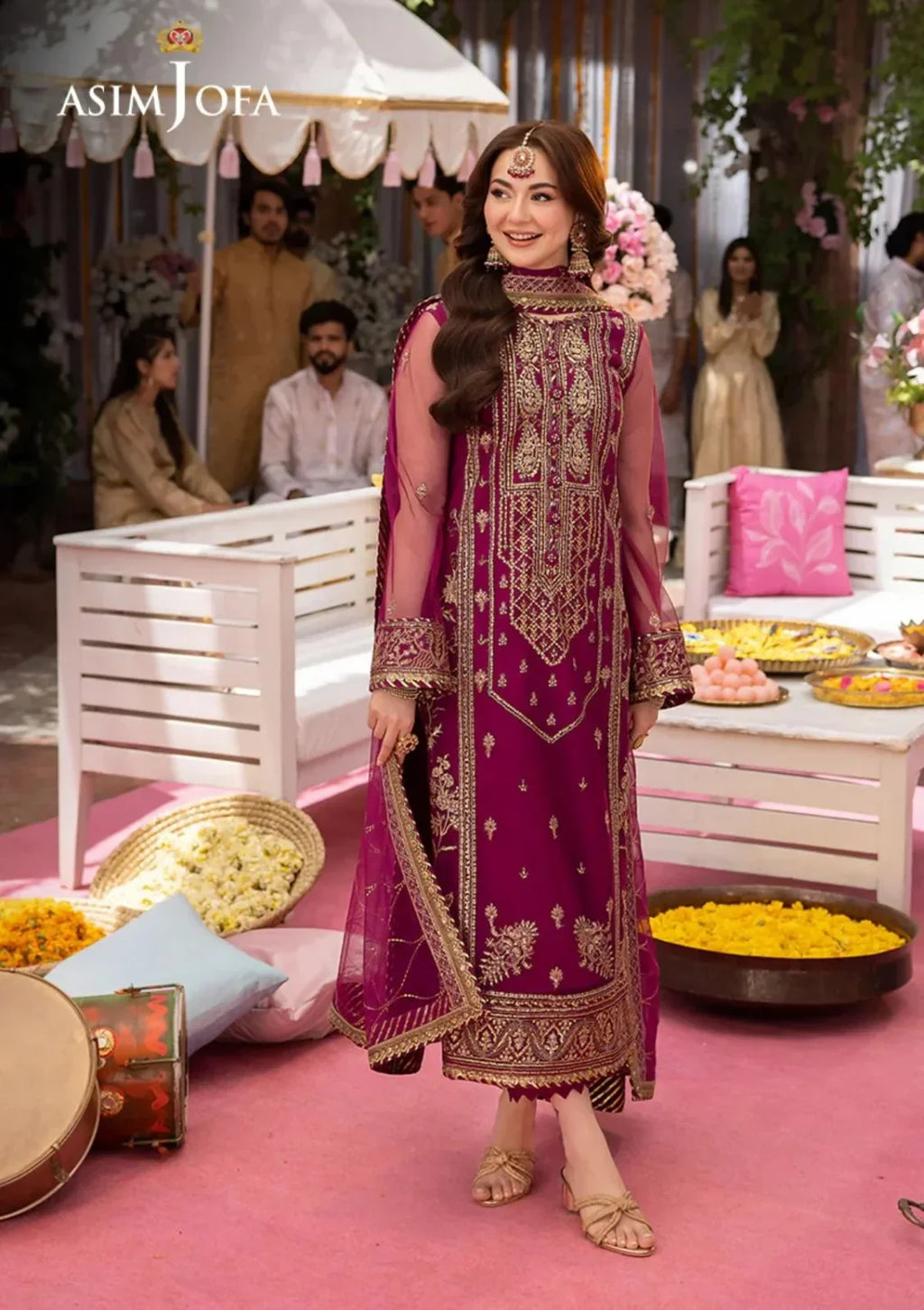 Asim Jofa Chiffon Dress SK 7037