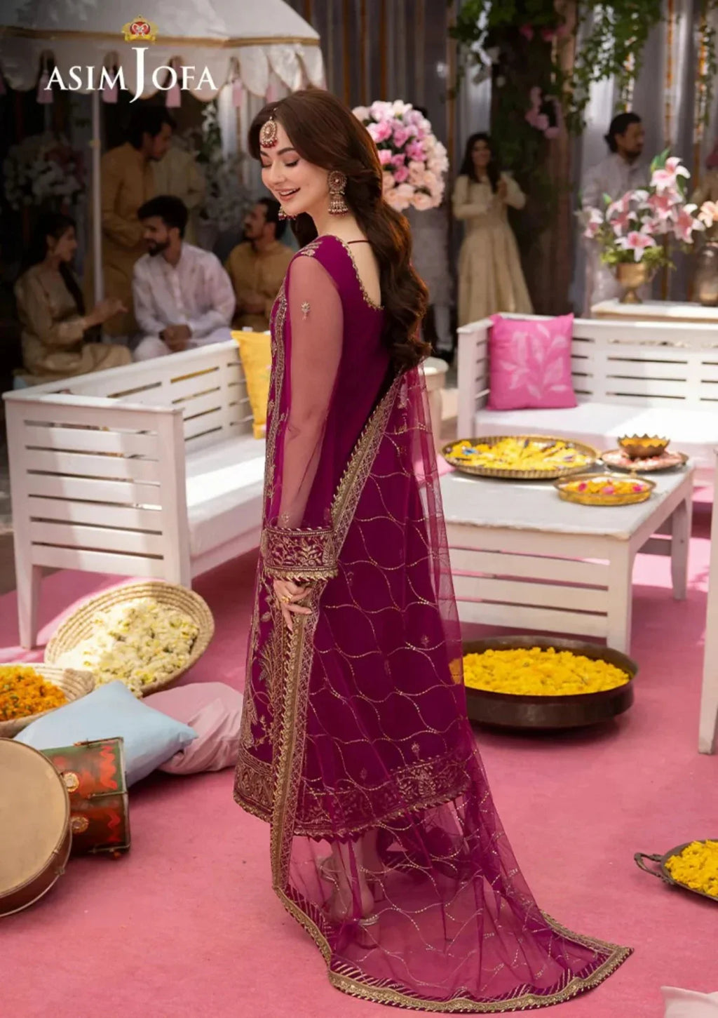 Asim Jofa Chiffon Dress SK 7037