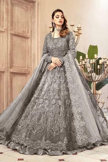 Maria B Bridal Luxury Net Maxi Embroidered MX 6012