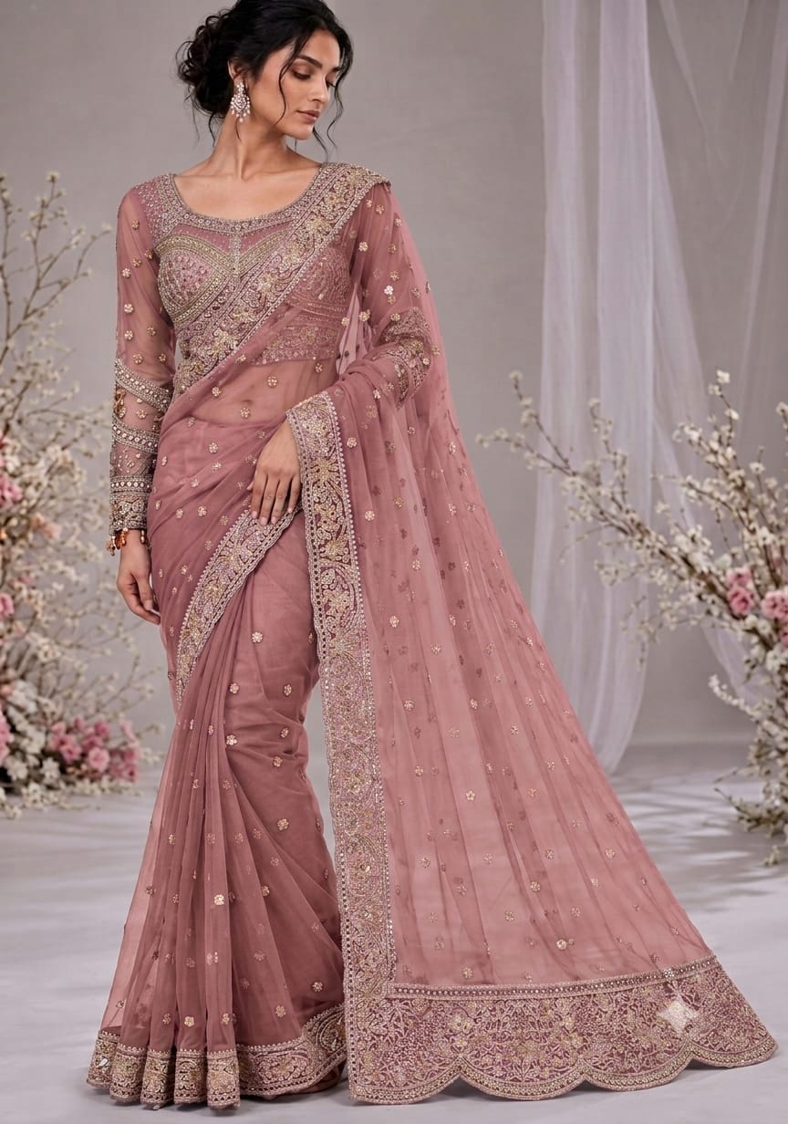Maria B Embroidered Saree SR 12