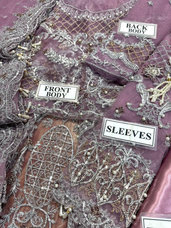 Maria B Bridal Luxury Net Maxi Embroidered MX 6012