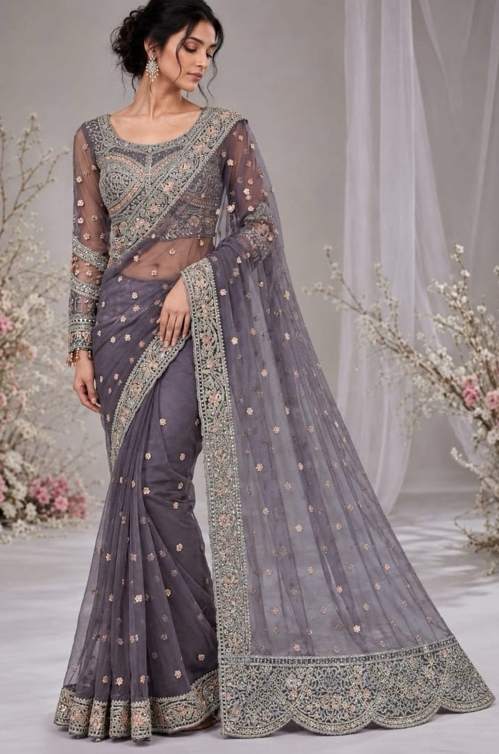 Maria B Embroidered Saree SR 13