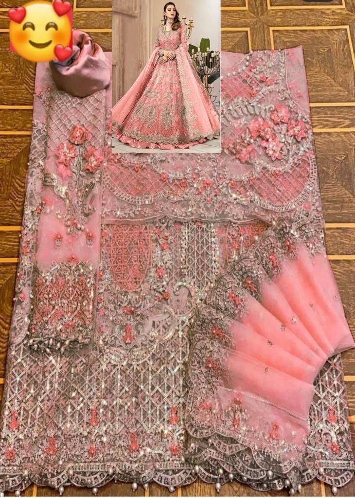 Maria B Bridal Luxury Net Maxi Embroidered MX 6012