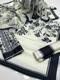 Digital Printed 3 Ps Silk Suit D. No 08