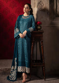 Azure Chiffon Dress With Chiffon Dupatta SK 7058