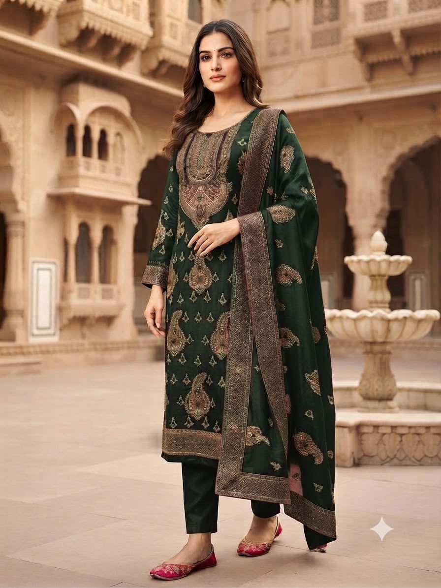 Indian Style Embroidered D.No 1124g