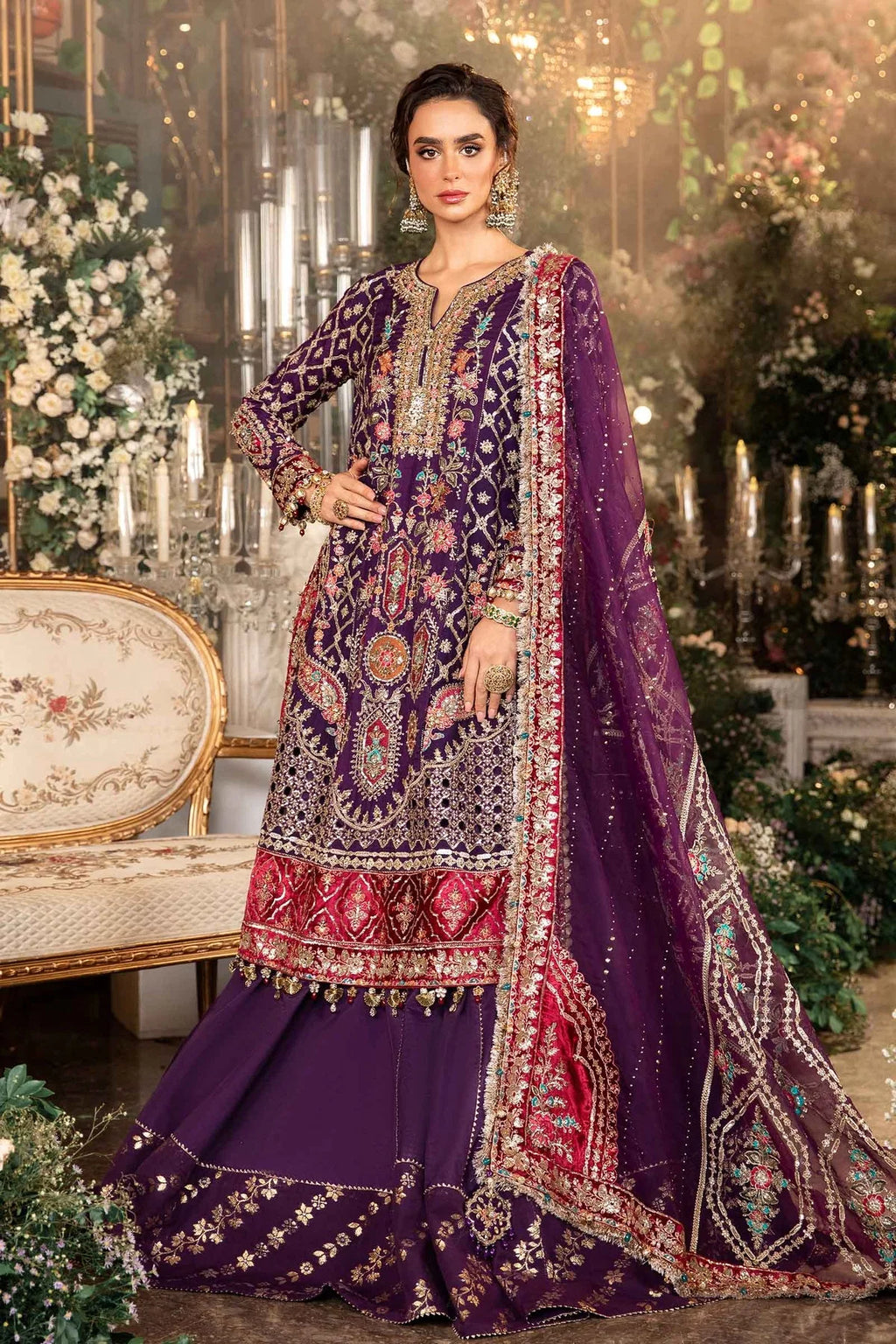 Maria B Mbroidered Wedding Suit SK 7021