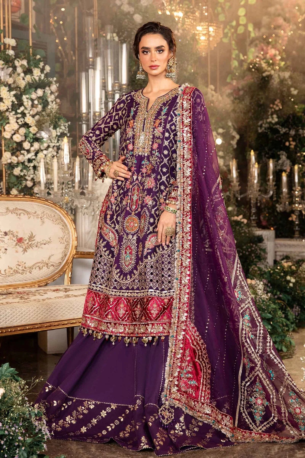Maria B Mbroidered Wedding Suit SK 7021