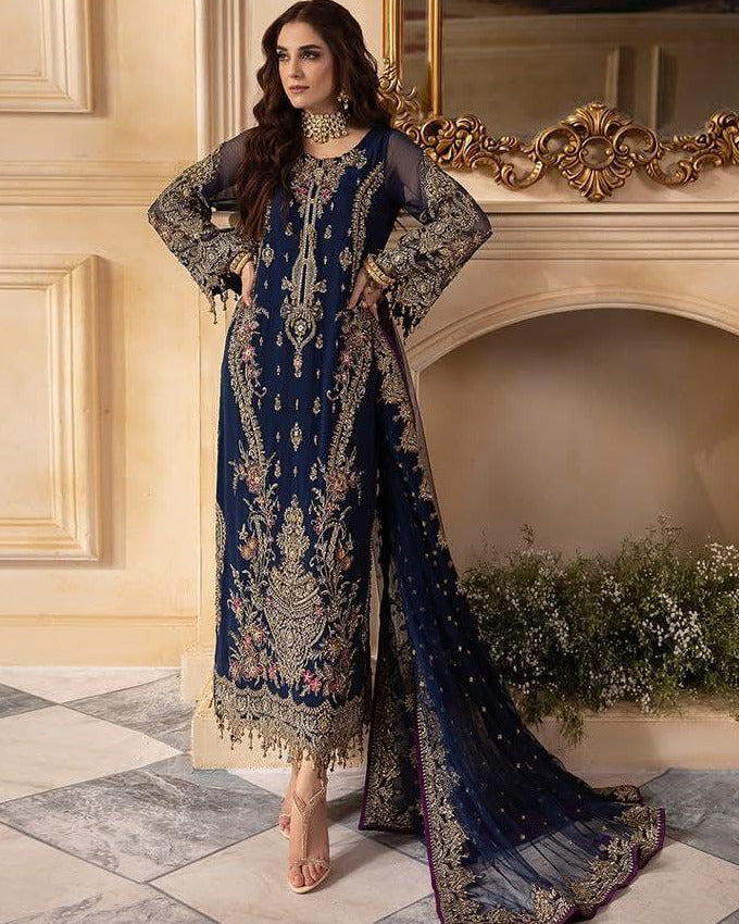 Charizma Chiffon Dress SK 7022