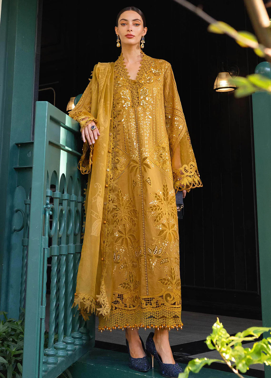 Maria B Unstitched Luxury chikankari SK