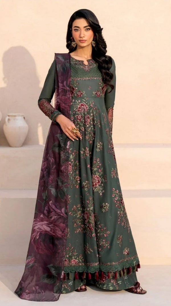 Iznik Printed Embroidered Lawn