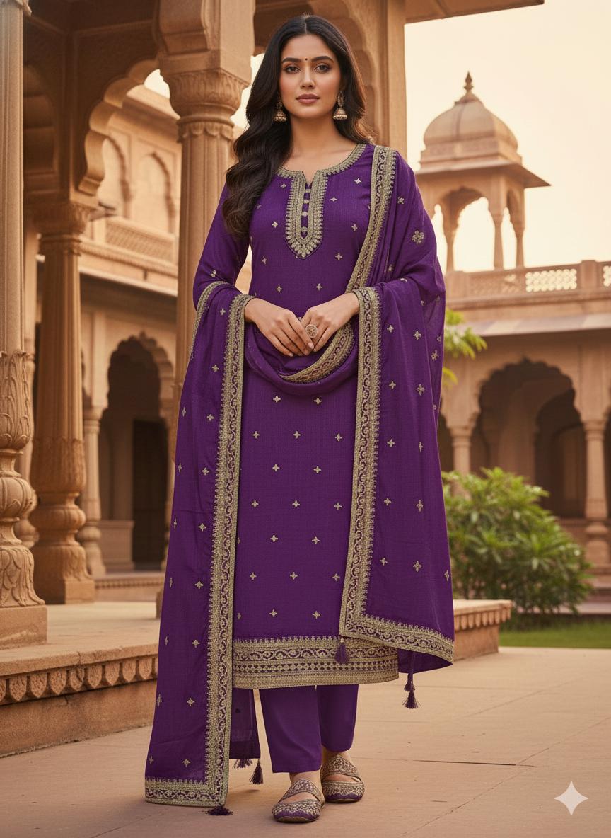 Indian Style Embroidered D.No 1101a