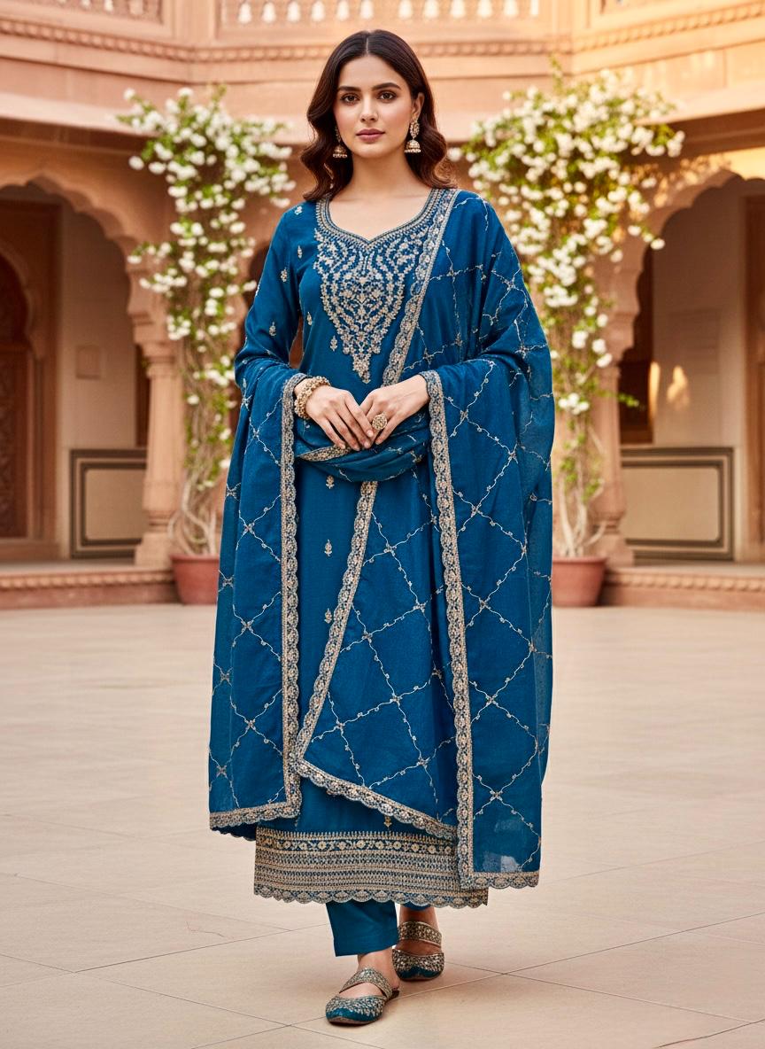 Indian Style Embroidered D.No 1108a