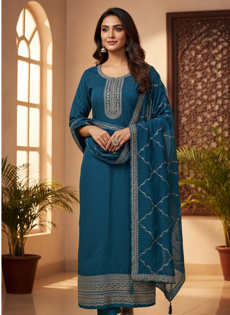 Indian Style Embroidered D.No 1106a