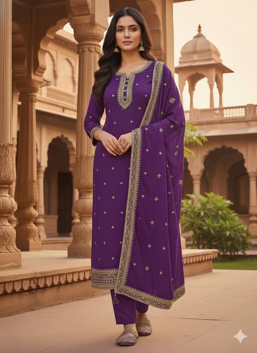 Indian Style Embroidered D.No 1101a