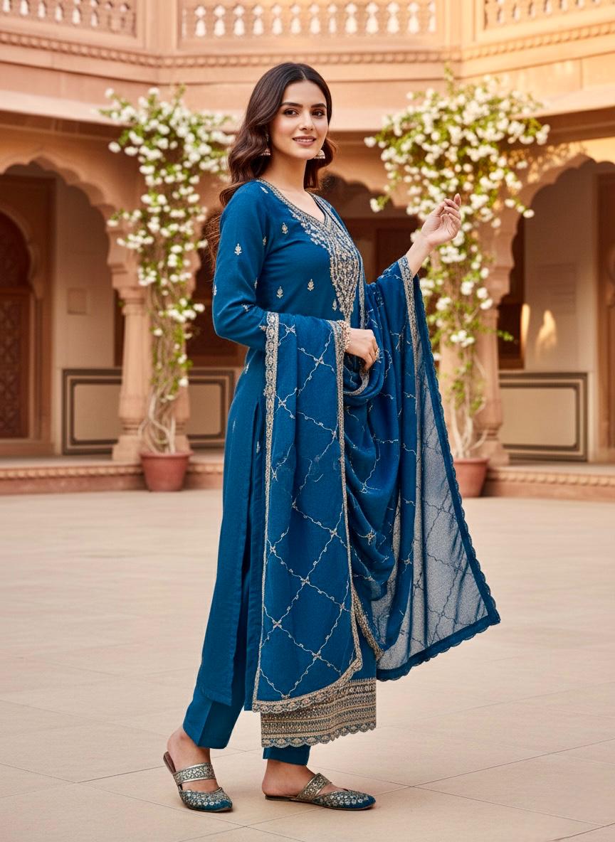 Indian Style Embroidered D.No 1108a