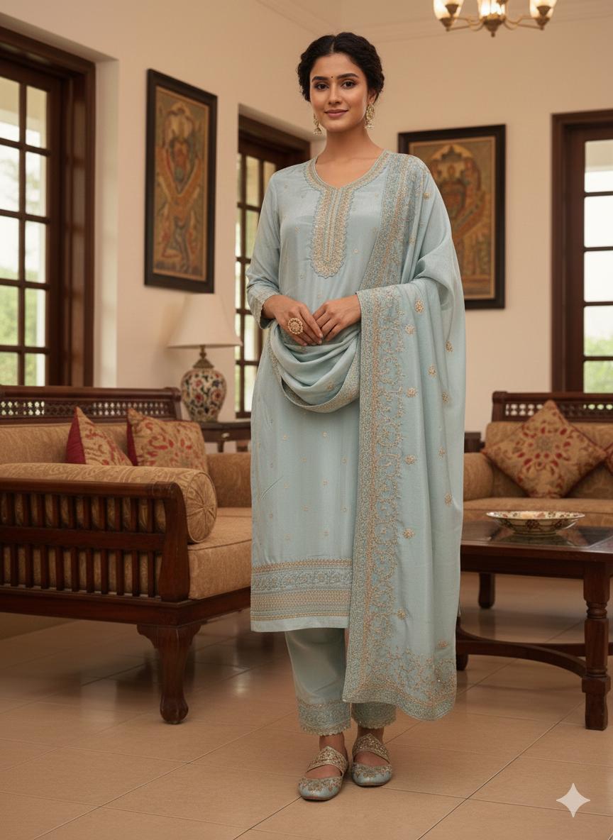 Indian Style Embroidered D.No 1115a