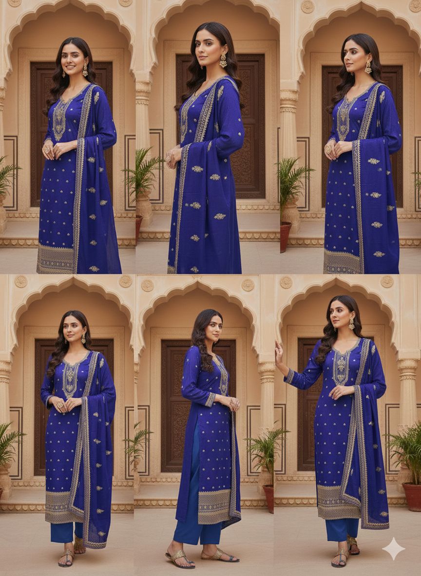 Indian Style Embroidered D.No 1116a