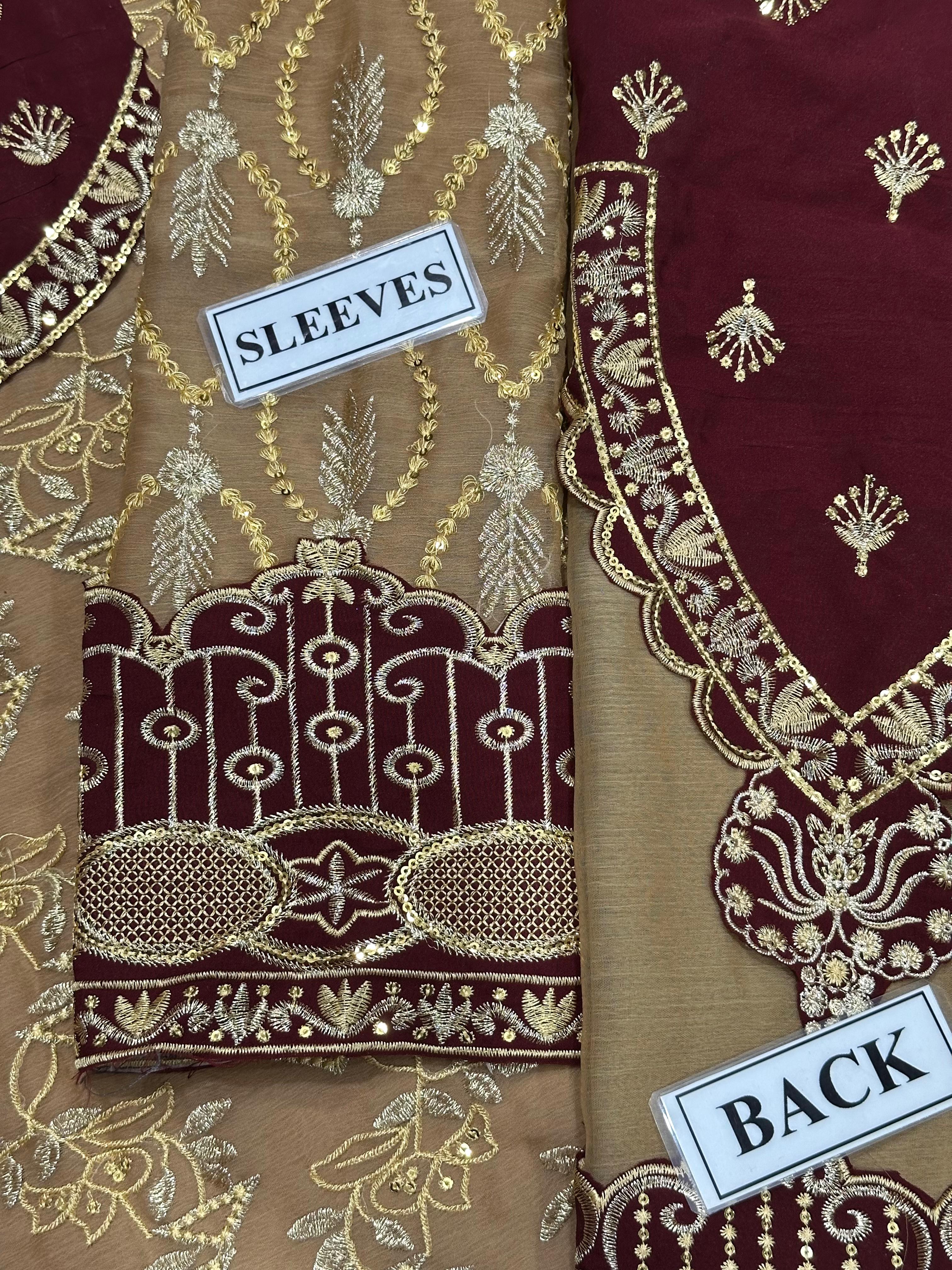 New Embroidered Chiffon SK 7066m