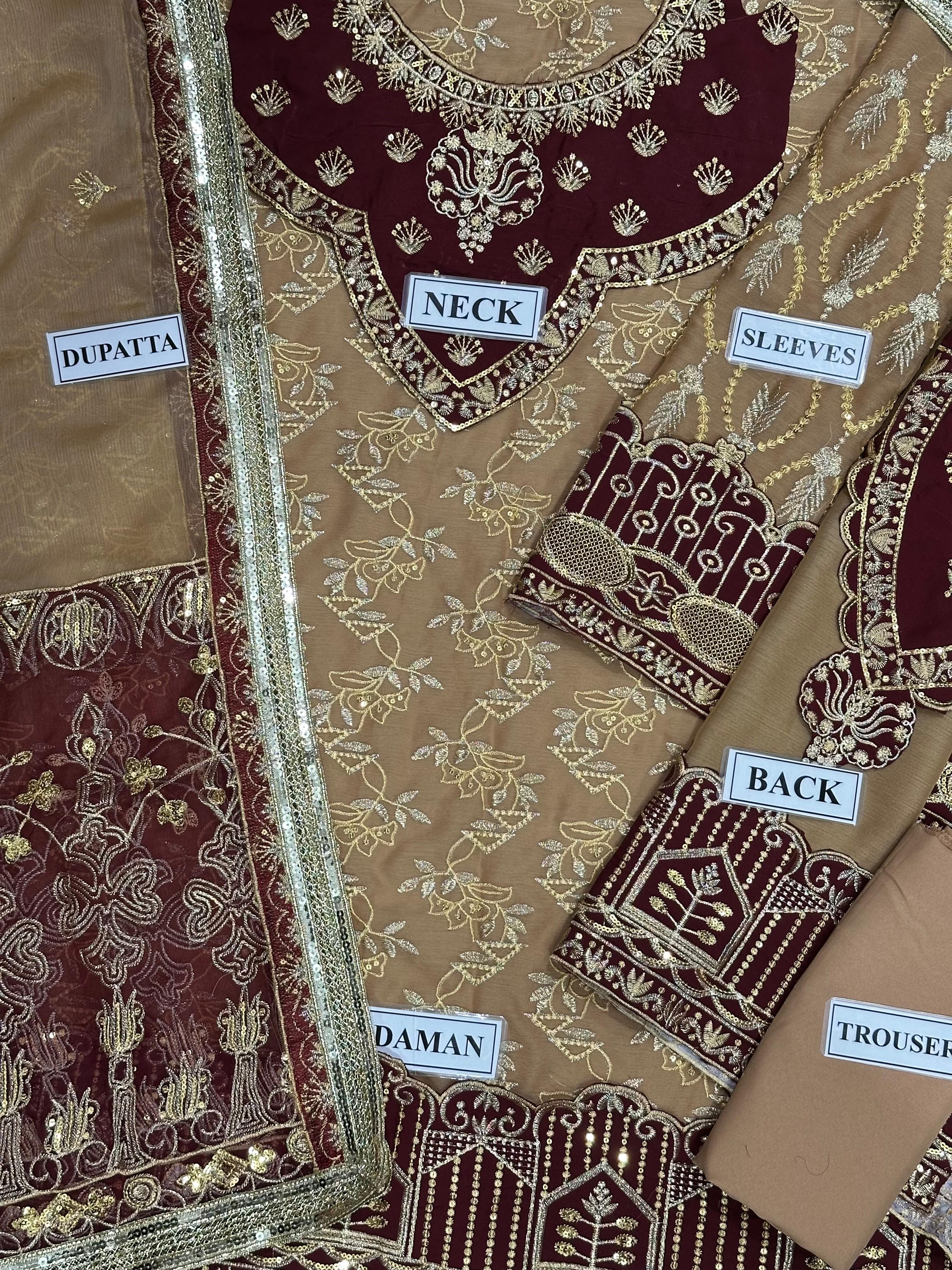 New Embroidered Chiffon SK 7066m