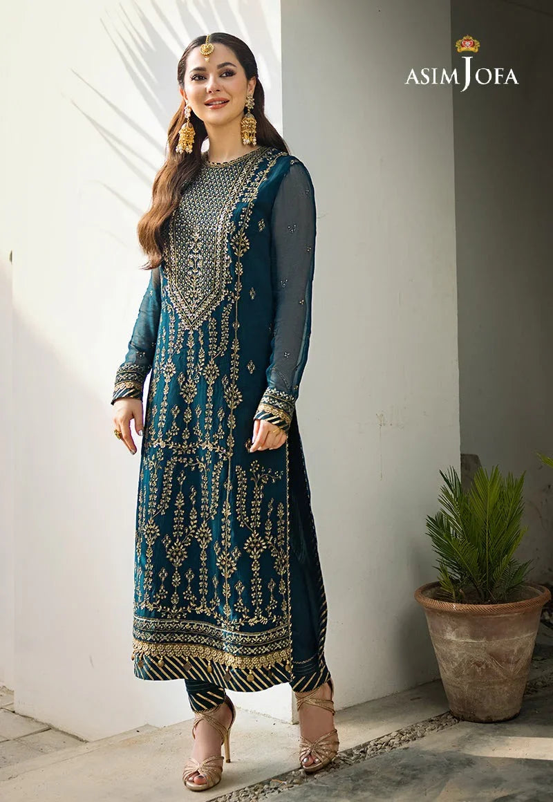 Asim jofa chiffon Dress SK 7031