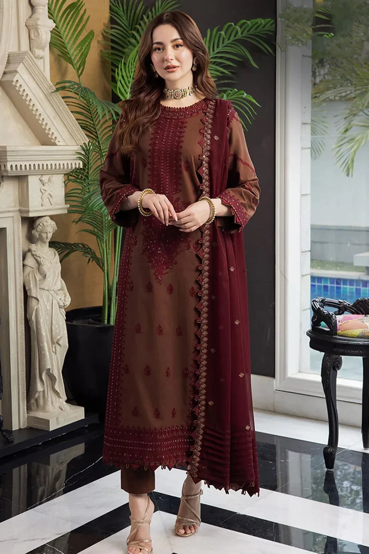 Asim Jofa Chiffon Dress SK 7029
