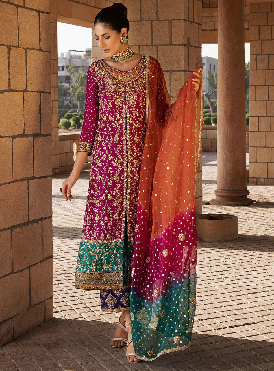 Zainab Chottani Wedding Luxury Chiffon SK 7071