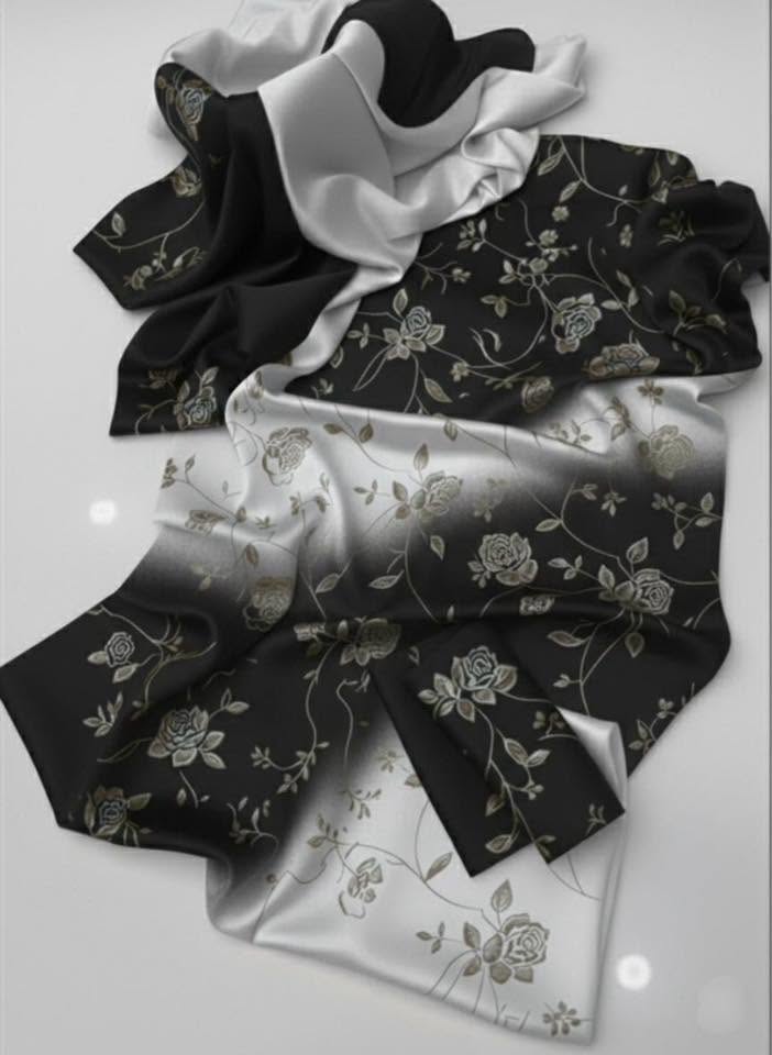 Digital Printed 3 Ps Silk Suit D. No 10
