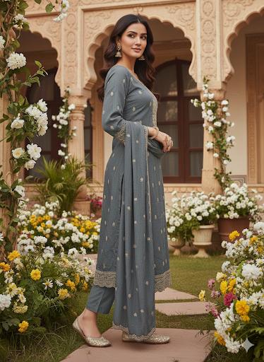 Indian Style Embroidered D.No 1111