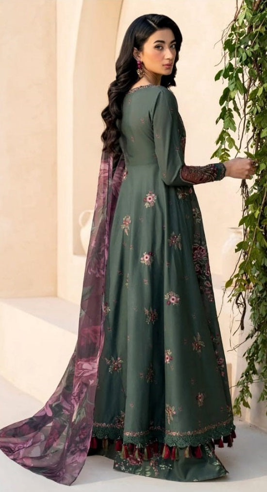 Iznik Printed Embroidered Lawn