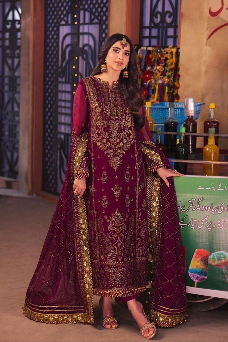 Asim Jofa Chiffon Dress SK 7034