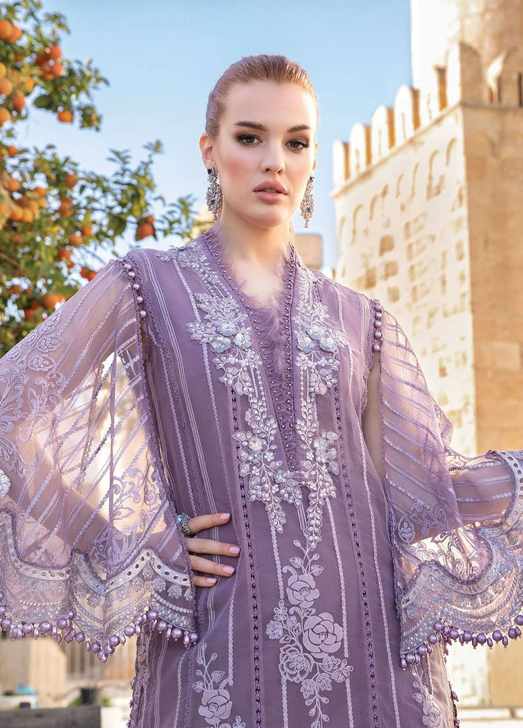 Maria B Winter Cotton Dress SK 7014