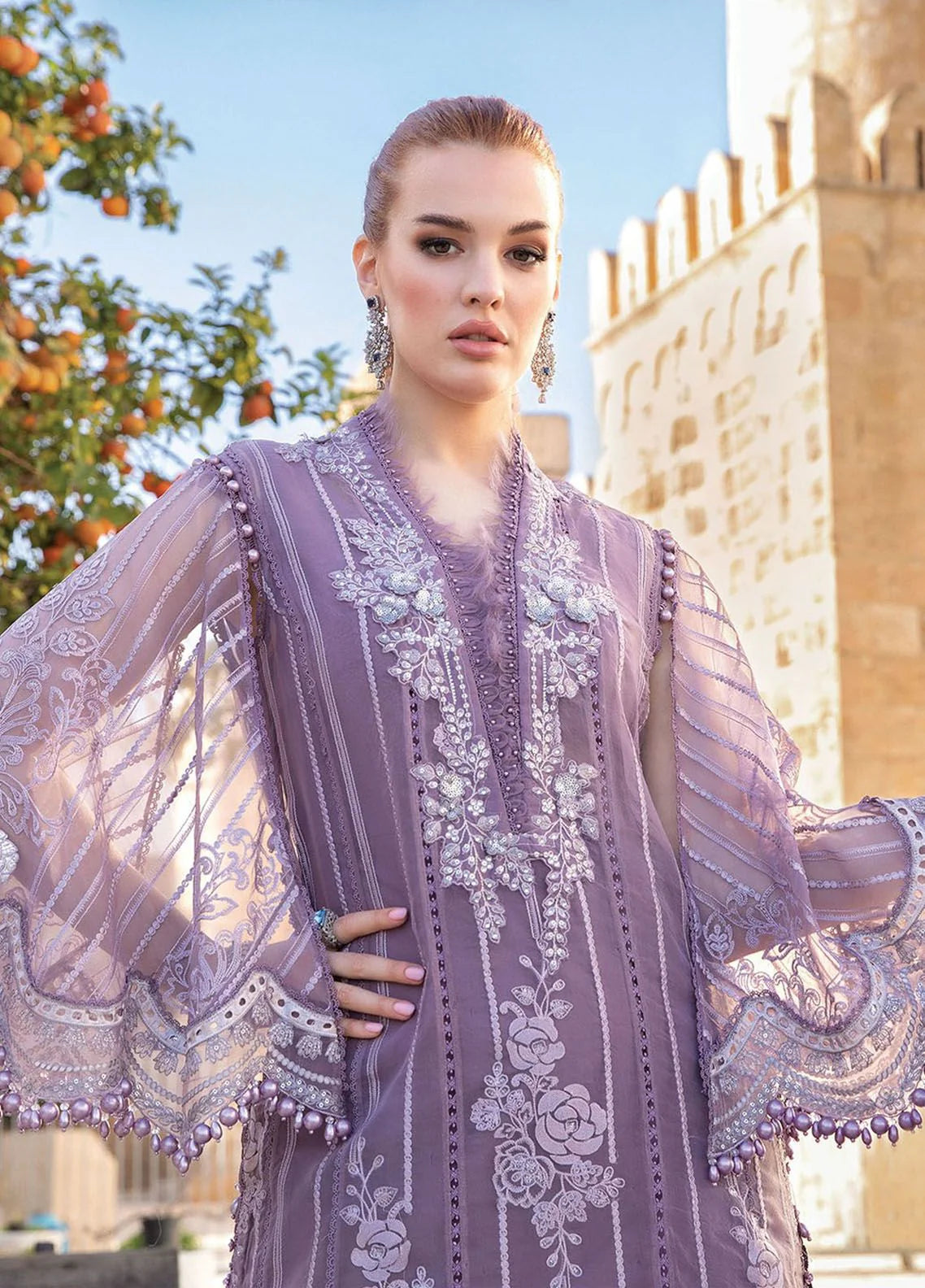 Maria B Winter Cotton Dress SK 7014