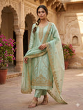Sheesha Silk Cutdana Embroidered D.No 0140b