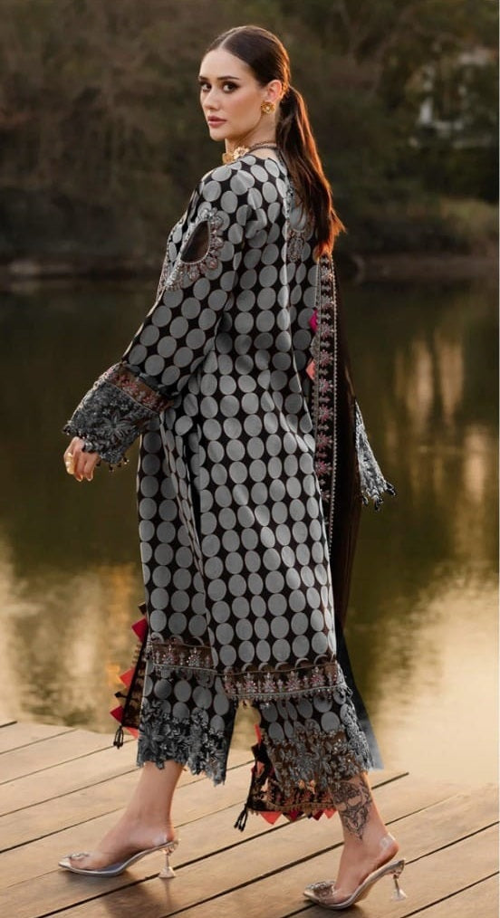 Charizma Printed Embroidered Lawn