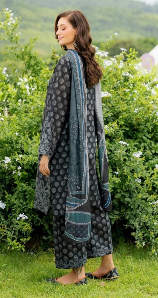 Baroque Printed Embroidered Lawn