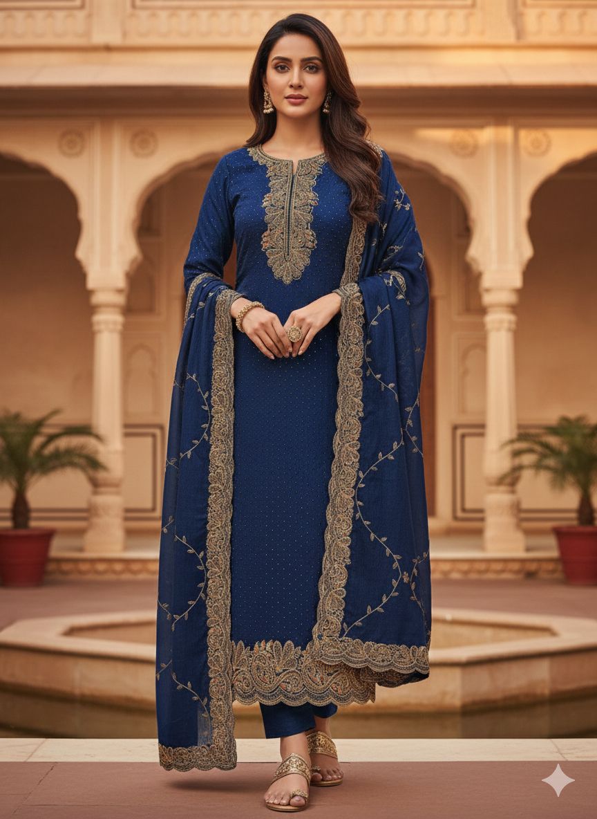 Indian Style Embroidered D.No 1104b