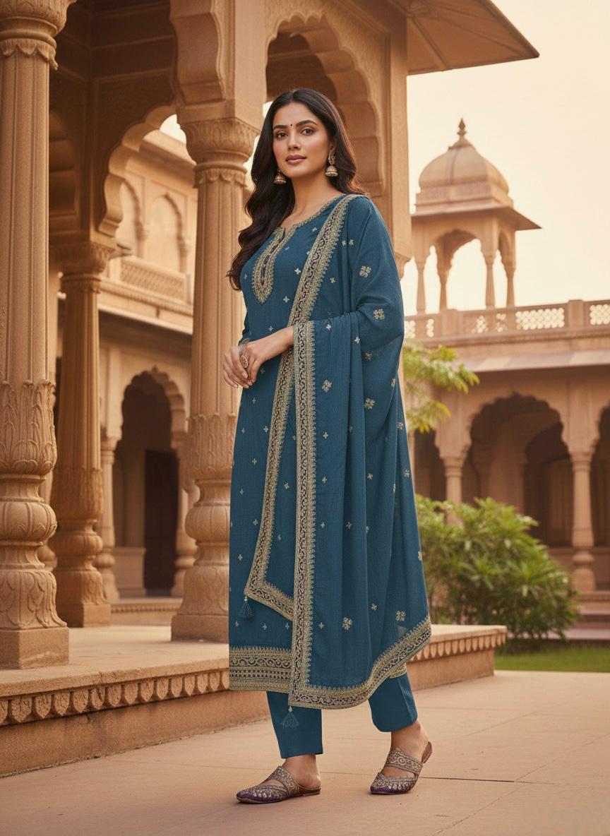 Indian Style Embroidered D.No 1101b