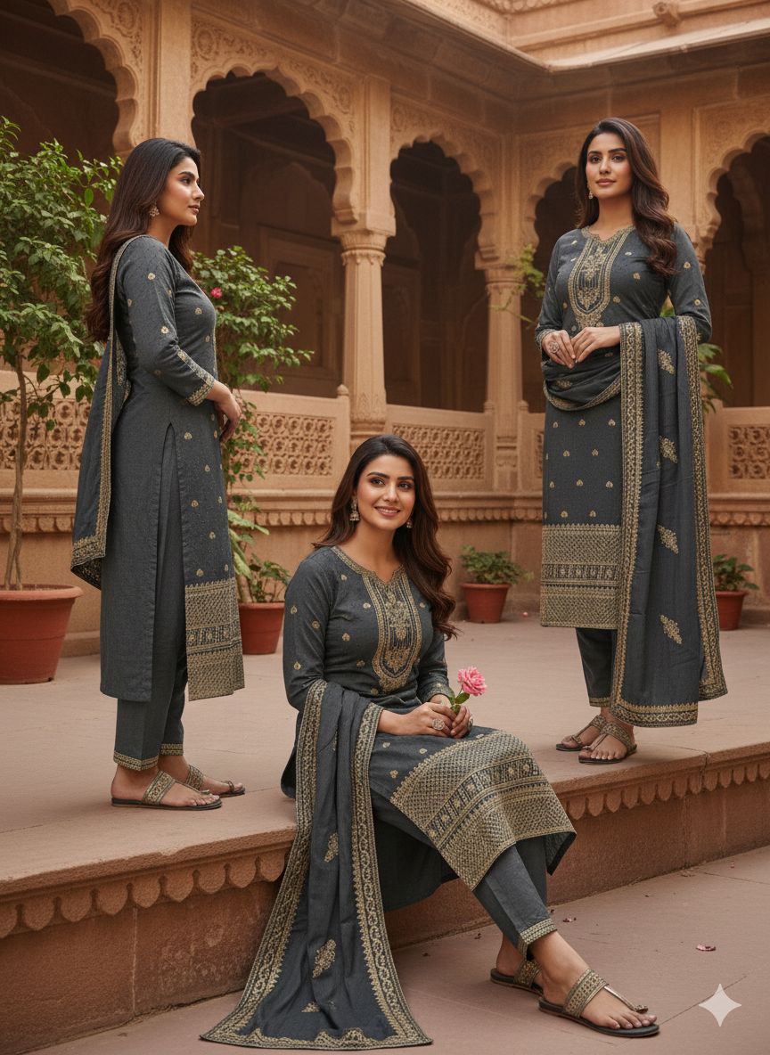 Indian Style Embroidered D.No 1116b