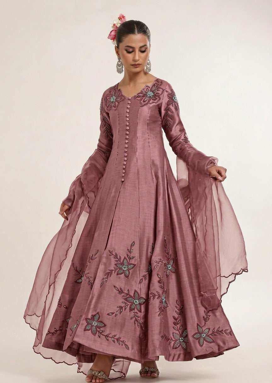NEW Vichitra Silk Maxi Unstitched MX 6025