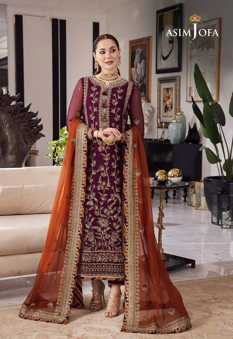 Asim Jofa Chiffon Dress SK 7028