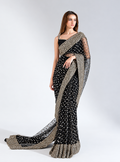 New Embroidered Original Fendi Silk Saree SR 5036-3