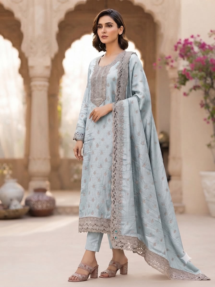 Indian Style Embroidered D.No 1123b