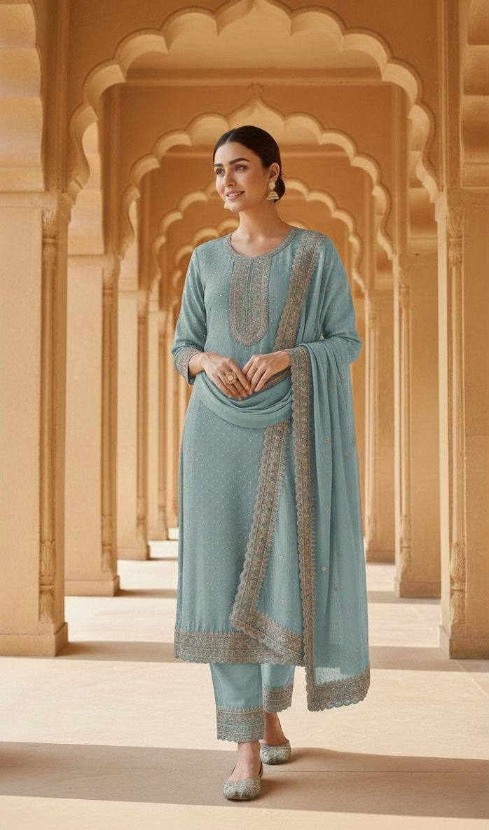 Indian Style Embroidered D.No 1112