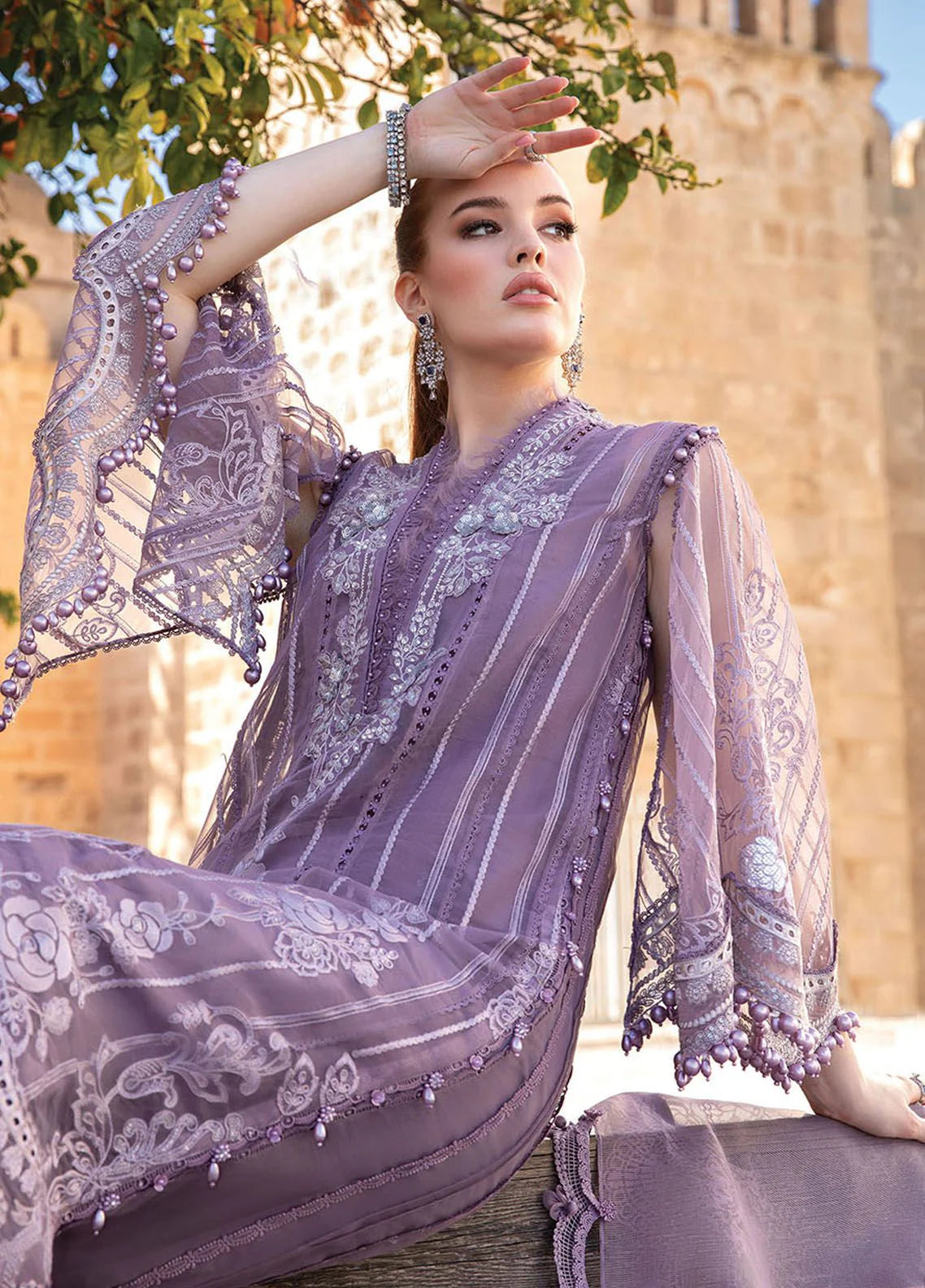 Maria B Winter Cotton Dress SK 7014