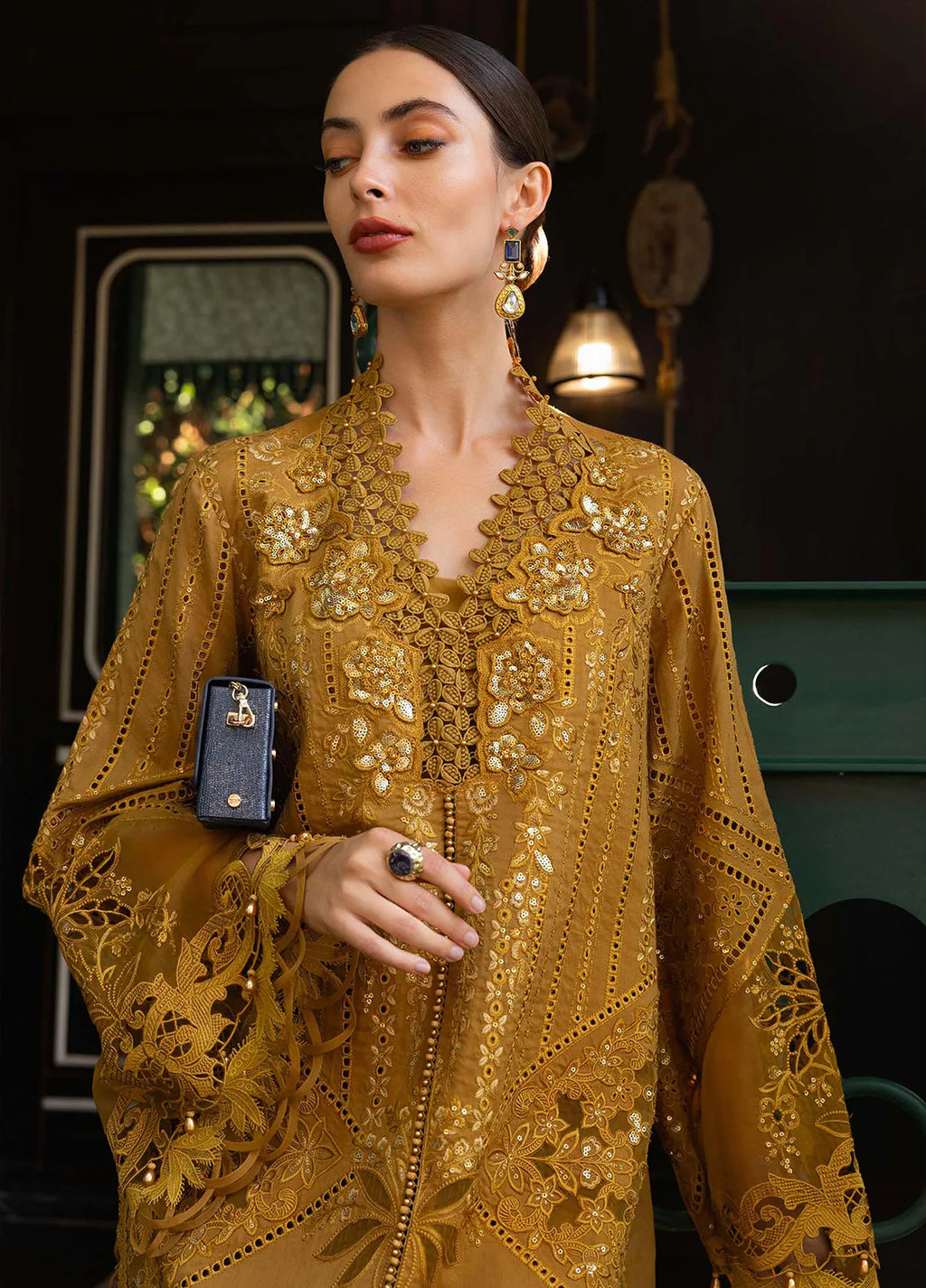 Maria B Unstitched Luxury chikankari SK