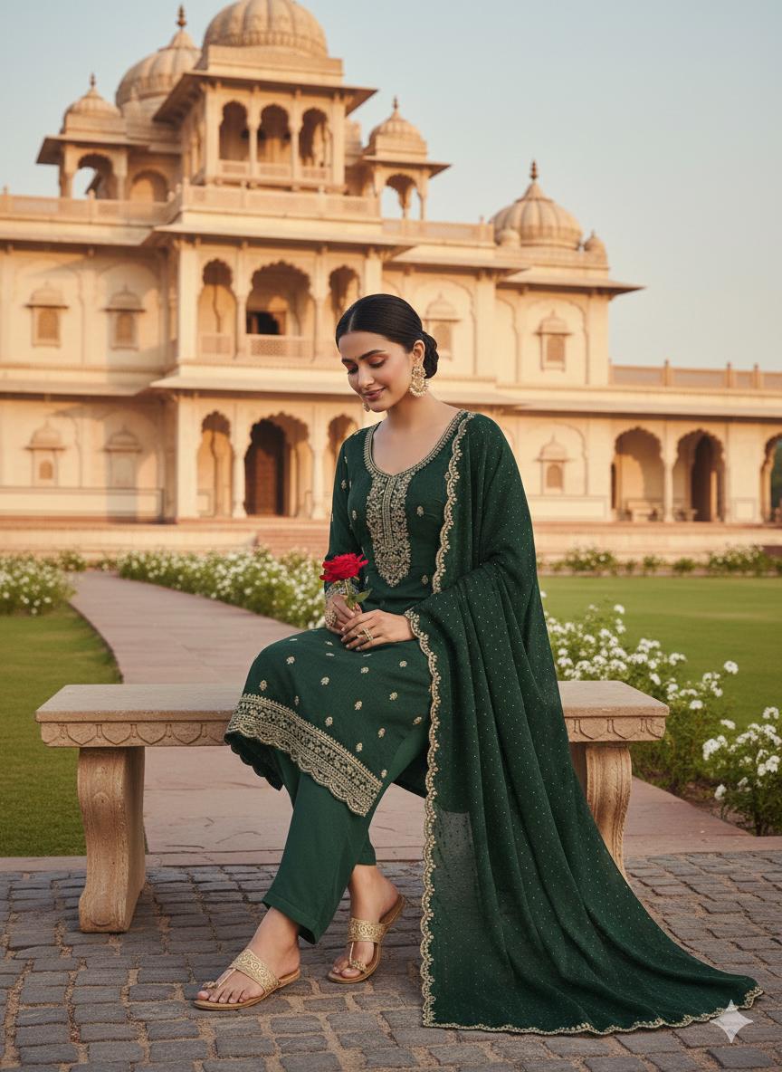 Indian Style Embroidered D.No 1111