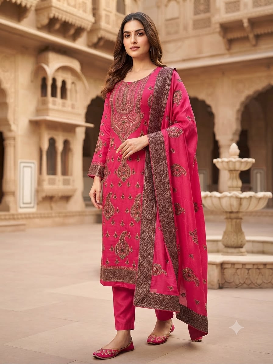Indian Style Embroidered D.No 1124s