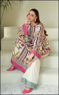 Digital Printed Silk 3pc Suit D. No 20